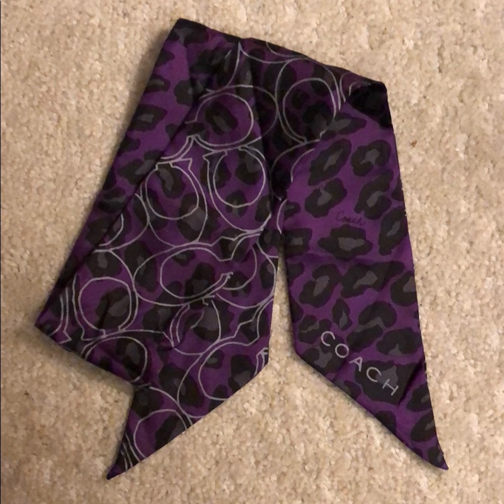 Coach Scarf - Silk Skinny Scarf - Poppy Collection